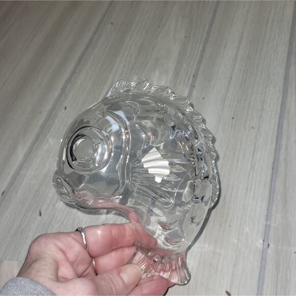 Vintage Fish Shaped Glass Dish Catch All Studio Nova Japan Small Bowl Art Glass - Picture 1 of 11